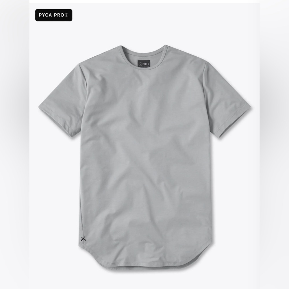 NWT CUTS CLOTHING AO Elongated Tee | Signature-fit PYCA Pro - Granite